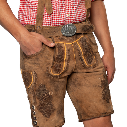 Lederhose Brown Short Lech