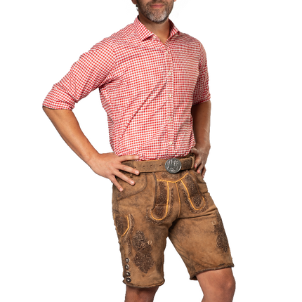 Lederhose Brown Short Lech