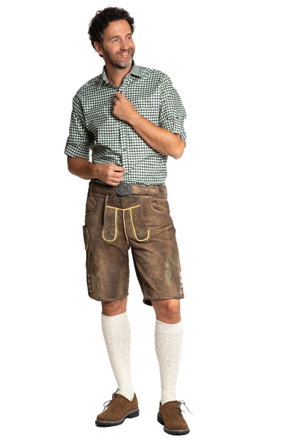 Lederhose Brown Short