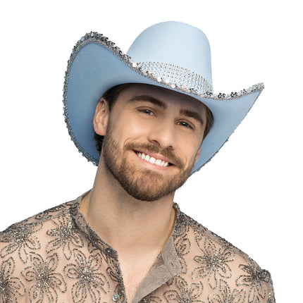 Kapelusz kowbojski Spark jasnoniebieski