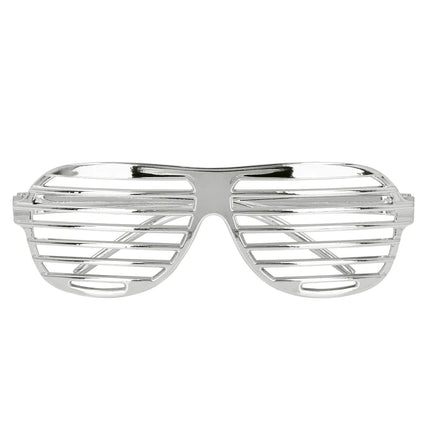 Srebrne okulary w paski
