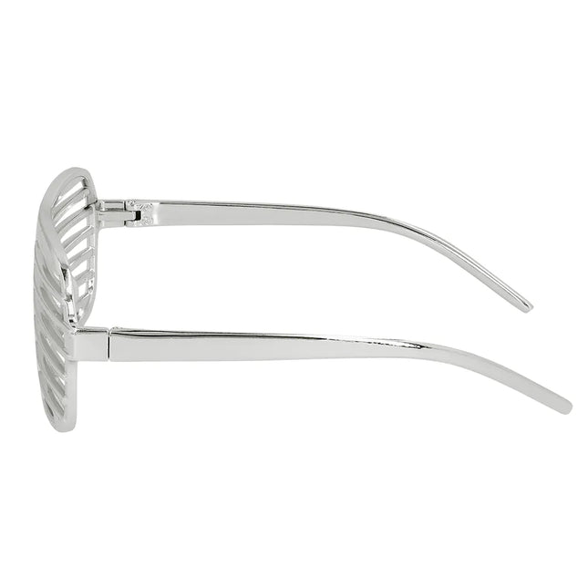 Srebrne okulary w paski