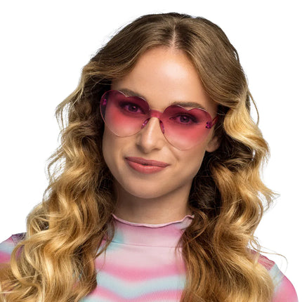 Party brile Festival hearts pink