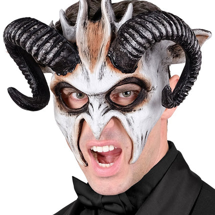 Maska na Halloween Czarny Biały Kozioł