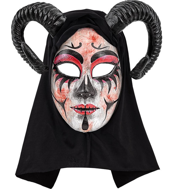 Maska damska na Halloween Diabeł