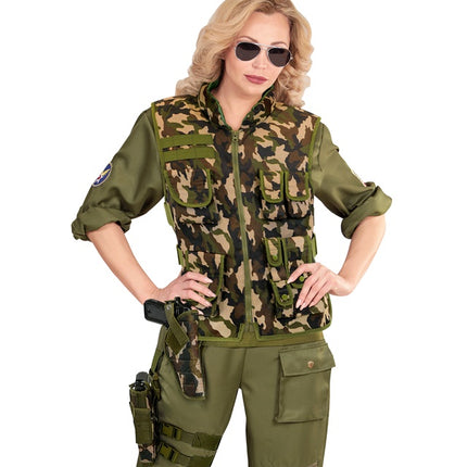 Kabura z kamuflażem na prawą nogę