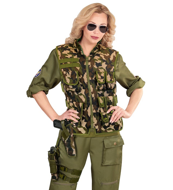 Kabura z kamuflażem na prawą nogę