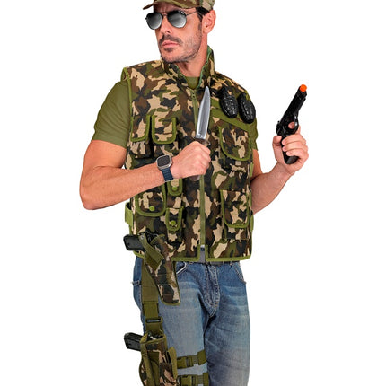 Kabura z kamuflażem na prawą nogę