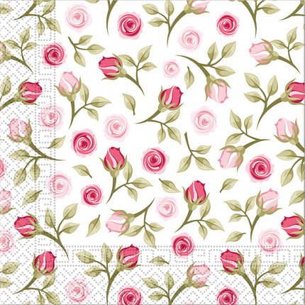 3 warstwowe serwetki papierowe 33X33Cm i 25X25Cm/Everyday Designs 3 warstwowe serwetki papierowe 33X33Cm Romantic Roses 20St