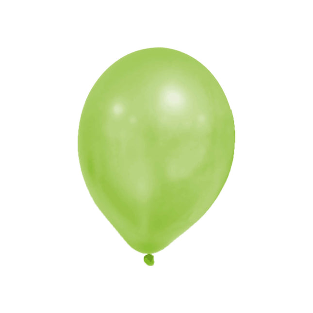 Metaliczne balony pastelowe Party Essentials Zielone 8 szt.