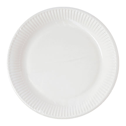 Białe talerze okrągłe 23cm 10szt