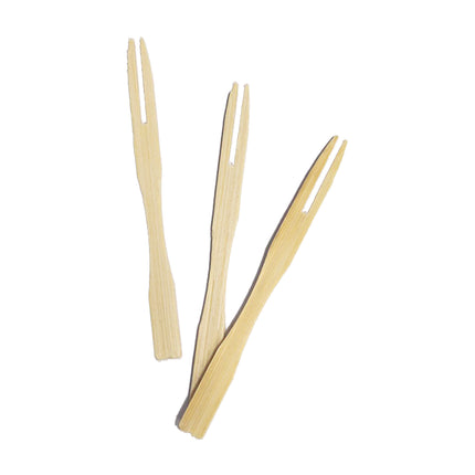 Wooden Products Bamboo Mini Forks 24St