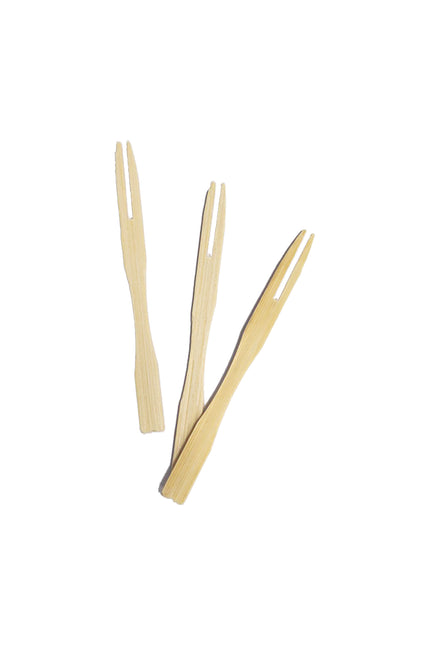 Wooden Products Bamboo Mini Forks 24St
