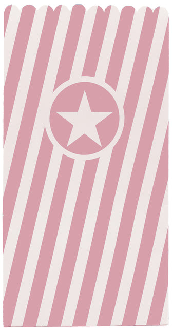 Party Essentials Fsc Paper Pop Corn Bag Pink 6St