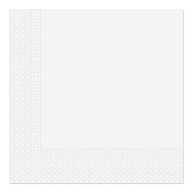 White Paper Products Białe trójwarstwowe serwetki 33X33Cm do użytku domowego i przemysłowego z certyfikatem kompostowalności 20St