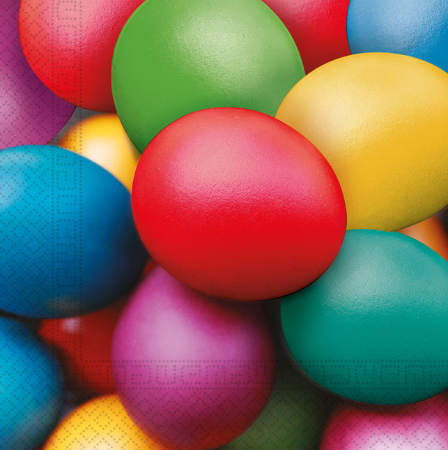 3 warstwowe serwetki papierowe 3 warstwowe serwetki papierowe 33X33Cm Colorful Easter Eggs 20St