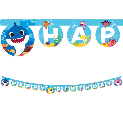 Chusta Baby Shark Letter Happy Birthday