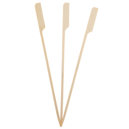 Produkty drewniane Szaszłyki bambusowe z szeroką krawędzią 25Cm 40St