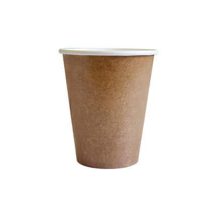 Brązowy kubek Kraft Paper 200ml 8szt
