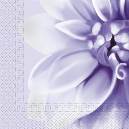 Liliowe serwetki Dhalia 33cm 20szt