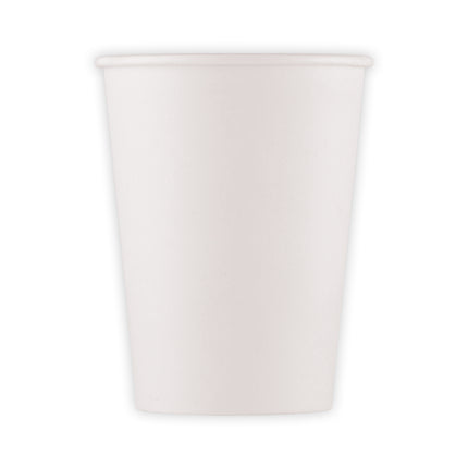 Białe kubki papierowe White Products Fsc 200 ml z certyfikatem kompostowalności przemysłowej 10 szt.