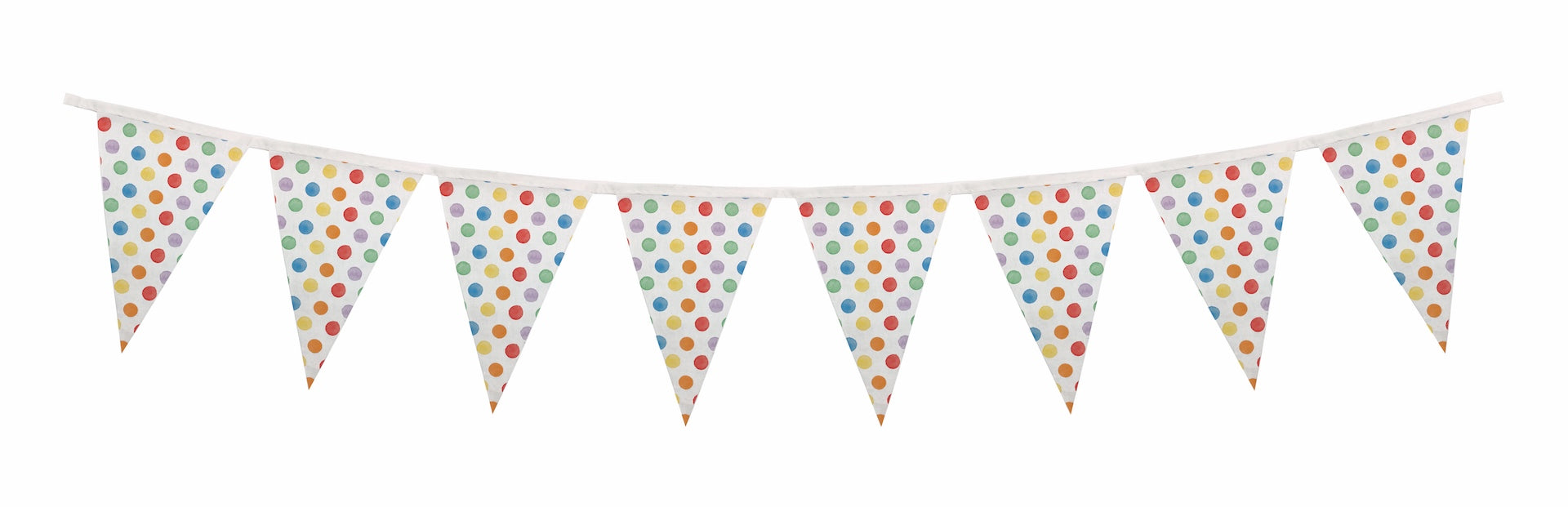 Kolorowa girlanda w kropki z tworzywa sztucznego 2 m