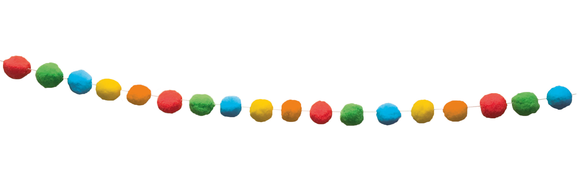 Party Essentials Wielokrotnego użytku Pom Pom Banner 4M 1St