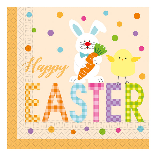 Serwetki wielkanocne Happy Easter 33cm 20szt