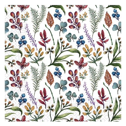 Everyday Designs Herbs Fsc Trójwarstwowe Serwetki Papierowe 33X33Cm 20szt