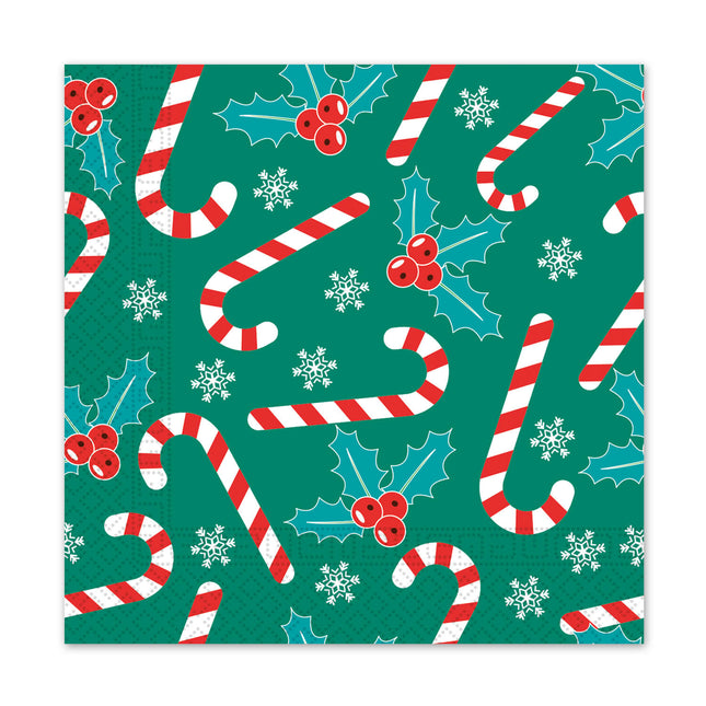 3 warstwowe serwetki papierowe 3 warstwowe serwetki papierowe 33X33Cm Xmas Sugar Canes 20szt