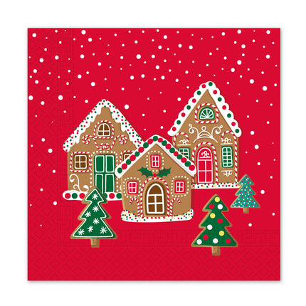 Serwetki papierowe 3-warstwowe Serwetki papierowe 3-warstwowe 33X33Cm Sweet Gingerhouses 20szt