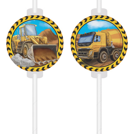 Papierowe słomki do napojów Construction Fsc Medallion 4St