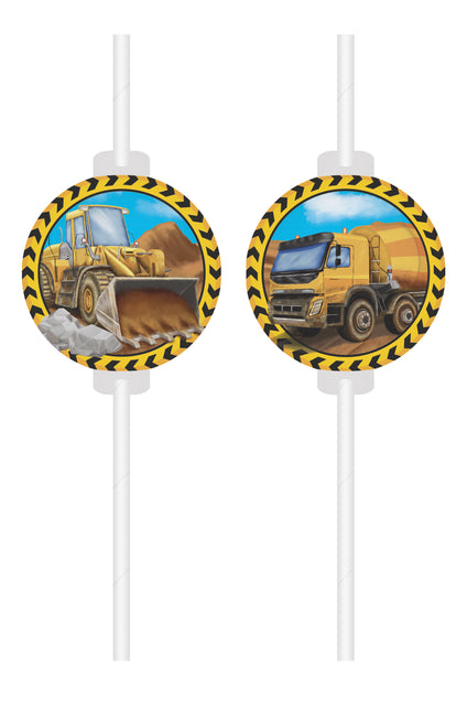 Papierowe słomki do napojów Construction Fsc Medallion 4St