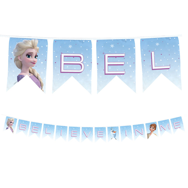 Frozen girlanda z literkami Believe In Me 2m