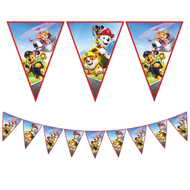 Paw Patrol Rescue Heroes Fsc Paper Triangle Flag Banner (9 flag) 1St