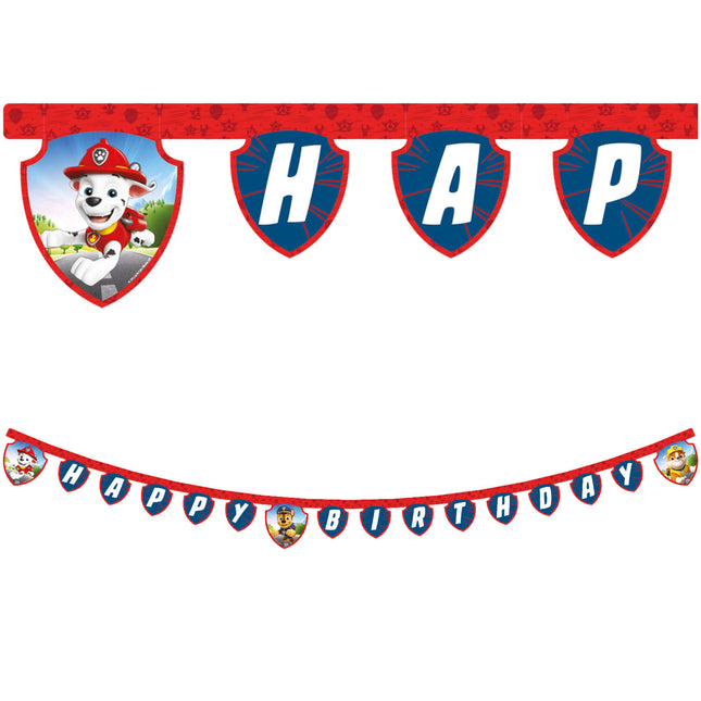 Paw Patrol Girlanda z literek Happy Birthday 2m