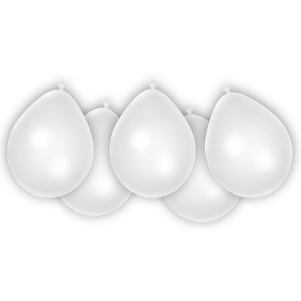 Balony Party Essentials Fsc Metallic Pastel White 8St