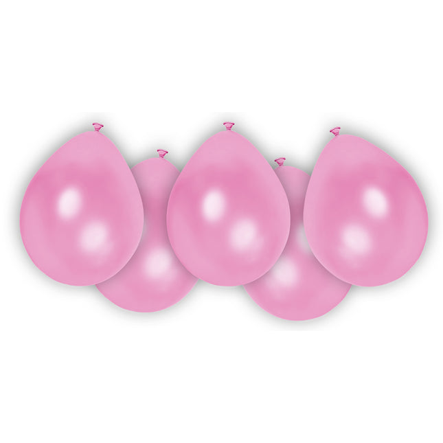 Balony Party Essentials Fsc Metallic Pastel Balloons Pink 8St