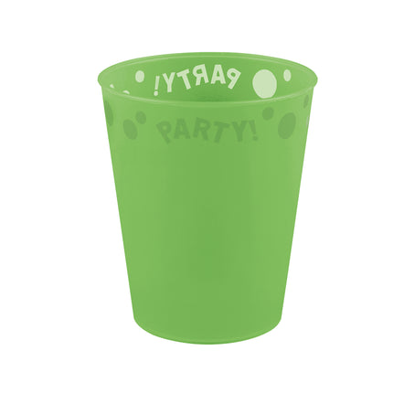Produkty fluorescencyjne wielokrotnego użytku Party Półprzezroczysty kubek wielokrotnego użytku 250 ml Fluo Green 1St