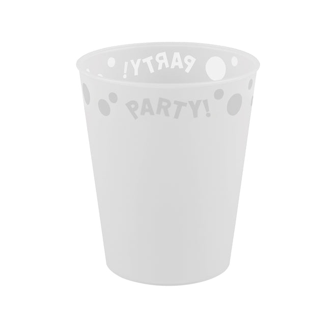 Półprzezroczysty kubek Party wielokrotnego użytku 250 ml 1 szt.