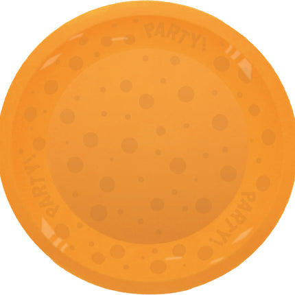 Talerz imprezowy pomarańczowy 21 cm