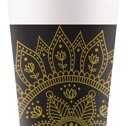 Black Gold Cup Mandala 200ml 8szt