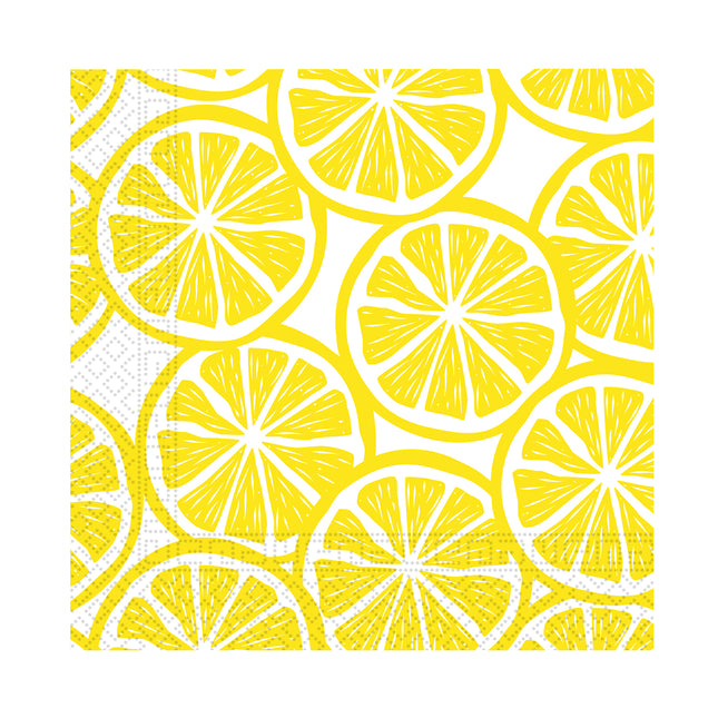 3 warstwowe serwetki papierowe 3 warstwowe serwetki papierowe 25X25Cm Lemon Slices 20St