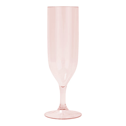 Reusable Semi Tranparent Glasses Reusable Semi Tranparent Champagne Glasses In Rose Gold Color 2St