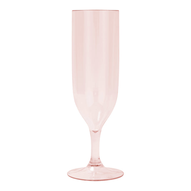 Reusable Semi Tranparent Glasses Reusable Semi Tranparent Champagne Glasses In Rose Gold Color 2St
