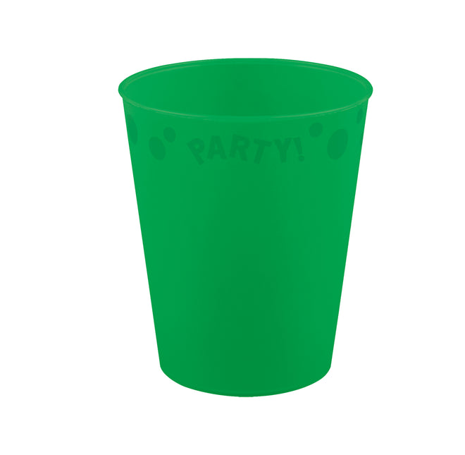 Imprezowy kubek wielokrotnego użytku w jasnych kolorach 250 ml jasnozielony 1 szt.
