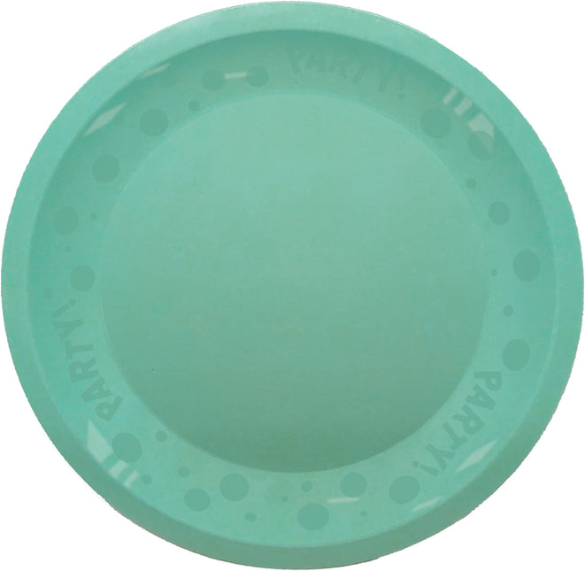 Imprezowy talerz wielokrotnego użytku w pastelowych kolorach 21Cm Mint Pastel 1St