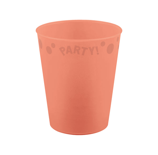 Kubek wielokrotnego użytku Party Pastel Colors 250 ml łososiowy pastelowy 1 szt.