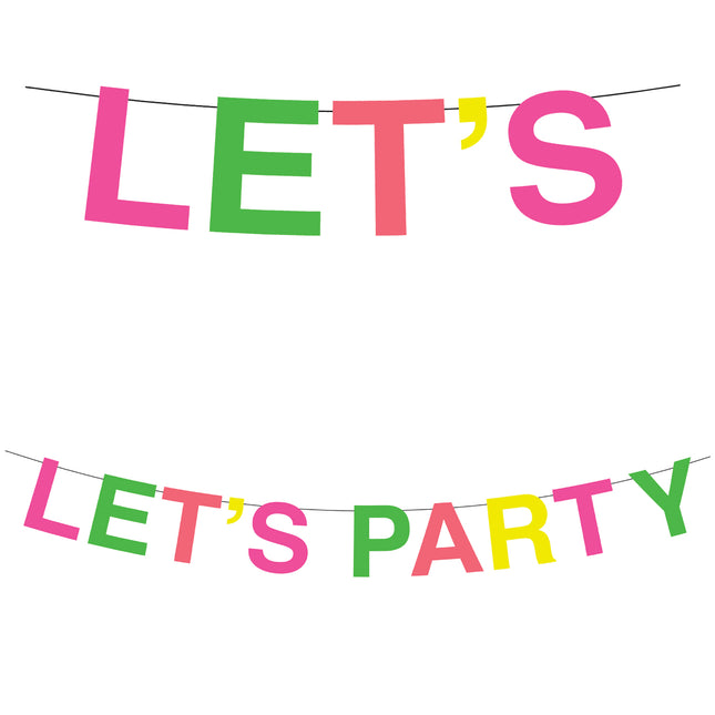 Kolorowa girlanda z literami Party 2m