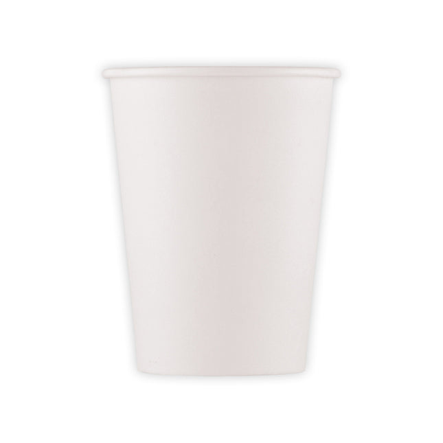 Białe kubki papierowe 200ml 10szt